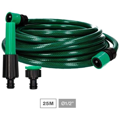 Kit manguera jardín Bairia Ø1/2" 12,5mm 25M (1/5)