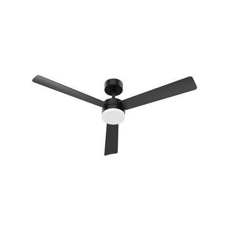 Ventilador de Techo LED regulable con mando a distancia (28W 3CCT 2800lm) IP20 Ø132cm color negro (1/3)