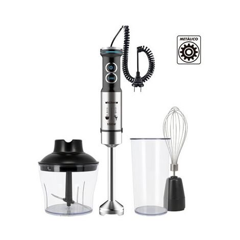 Batidora con brazo de acero inoxidable (1000W 2 velocidades) con accesorios