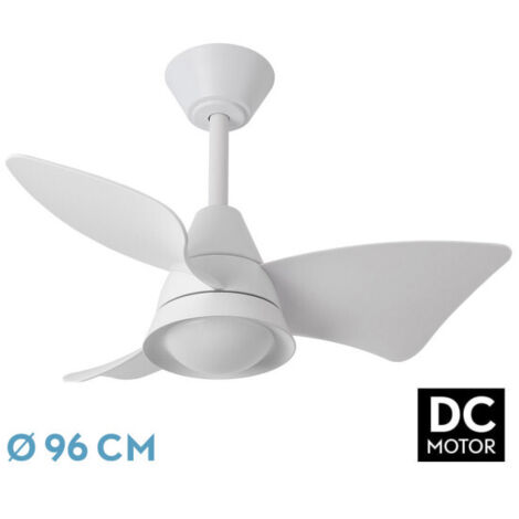Ventilador de techo DC "Jaguar" regulable con mando a distancia (30W 3CCT 3000lm) color blanco (1/3)