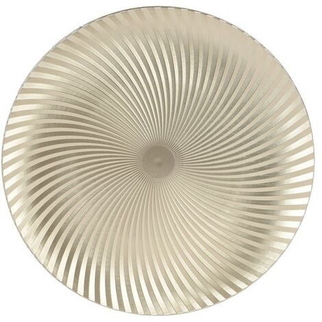 Plato decoración polipropileno champán ø33 x 1,5 cm (1/2)