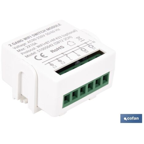 RELE DE 2 INTERRUPTORES WIFI (1/4)