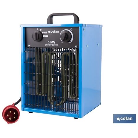 CALEFACTOR INDUSTRIAL DE 400 V TRIFÁSICO 30/2500/5000 W
