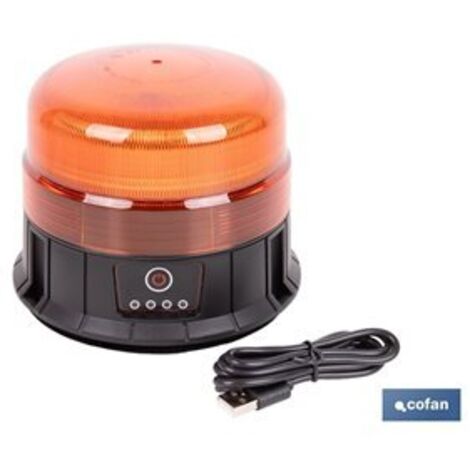 Luz giratoria 39 LED SMD imán recargable (1/4)