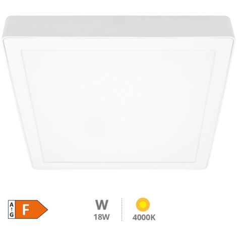 Downlight superficie LED cuadrado Vasan 18W 4000K Blanco (1/5)