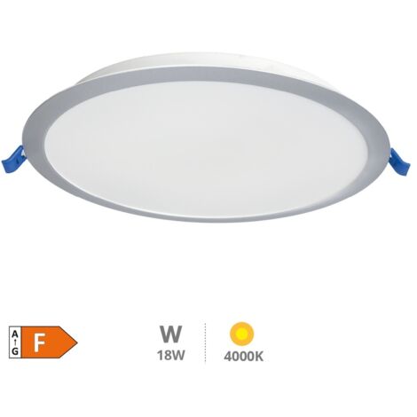 Downlight empotrable LED redondo Belur 18W 4000K Gris (1/5)