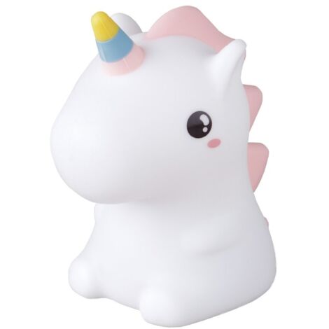 Luz de noche infantil LED Unicornio 1W RGB batería recargable (1/5)
