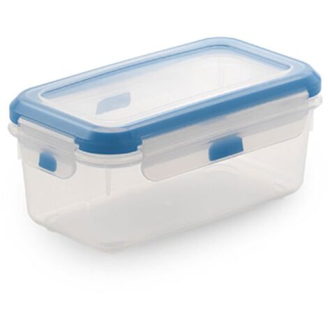 Fiambrera rectangular “Super Lock” sin BPA con tapa antigoteo 17x11,5x7,2cm (680ml de capacidad) (1/2)