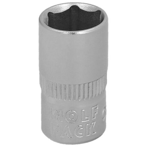 Llave de vaso hexagonal 1/4" 8mm fabricada en acero al cromo vanadio con aristas redondas (1/5)