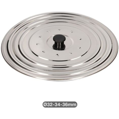 Tapa universal acero inox para ollas y sartenes Ø32 - 34 - 36 cm (1/4)