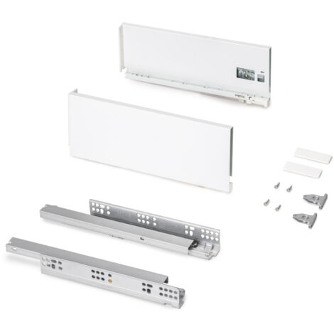 Emuca Protone cajón blanco 131 mm altura 350 mm profundidad