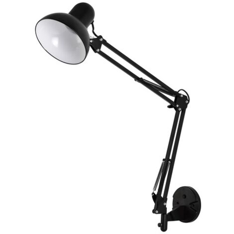 Flexo de pared Samassi E27 Negro