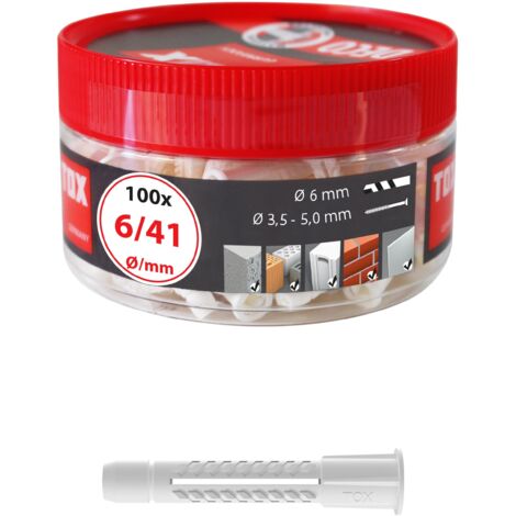 Taco universal Deco 6x41 mm en envase circular
