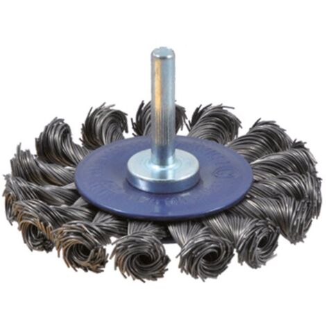 Cepillo circular, hilo trenzado de Acero 6mm 75mm Osborn