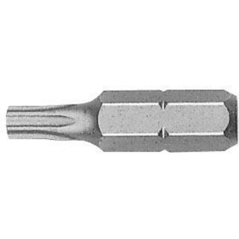 Punta Torx seguridad STANDARD guía ¼" corta (T25x25)  WITTE 29483