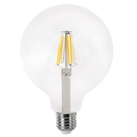 Bombilla LED tipo globo de filamento E27 G125 (12W 4000K 1521lm) IP20 Ø12x15,5cm transparente