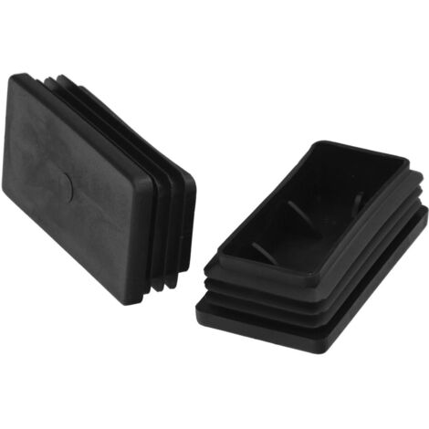 contera plástico rectangular interior. color negro 80x40 mm bolsa 100 unidades. (1/5)
