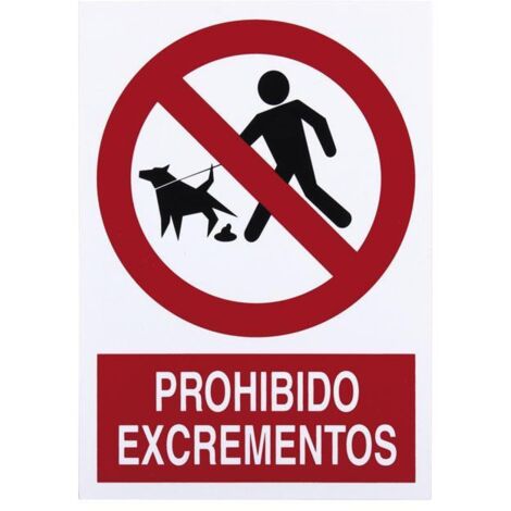 Señal de Prohibido excrementos de perro COFAN POLIESTIRENO 297X210