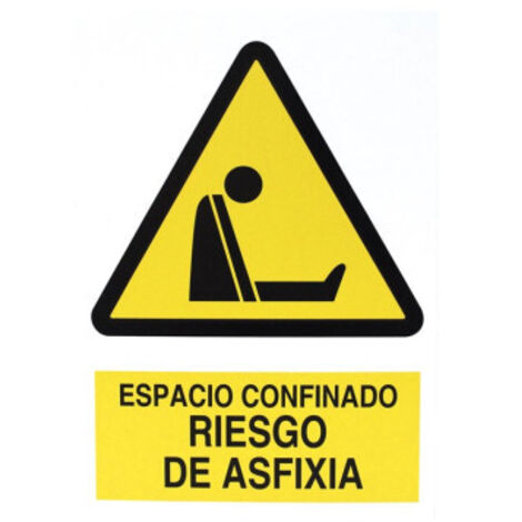 COFAN señal poliestireno 210 x 148 mm riesgo de asfixia , Señales de PELIGRO RIESGO DE ASFIXIA en poliestireno (plástico) de 1,5mm y Adhesivas disponibles las dos gamas en varios