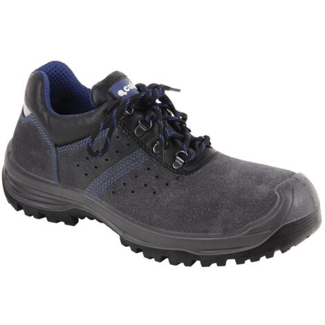 COFAN zapato serraje gris s1p modelo myron t 36 , Zapato de seguridad S1P+SRC de serraje reflectante Modelo Myron. En color gris con las costuras en color azul. Tallas disponibles (1/2)