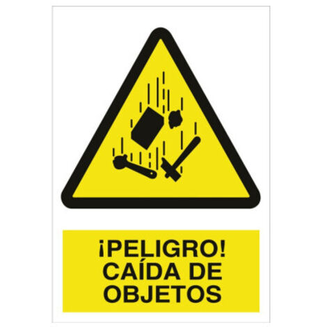 CARTEL PVC 30 20 ATENCION CAIDA OBJETOS