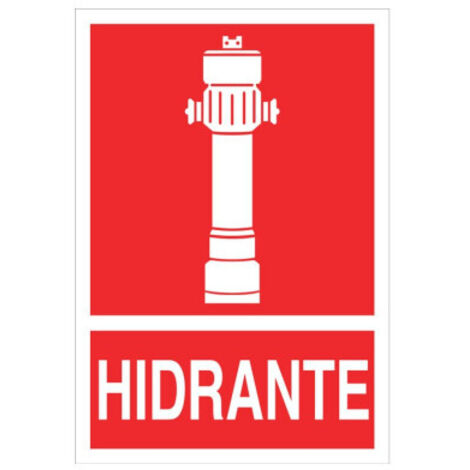 COFAN señal luminiscente 210x148mm. hidrante pictograma + texto