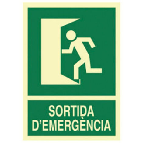 COFAN señal luminiscente 297x210mm. sortida demergència , Sortida Demergència