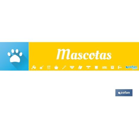 señaletica imantada para expositor 975 x 200 mm - mascotas señalética imantada para expositor