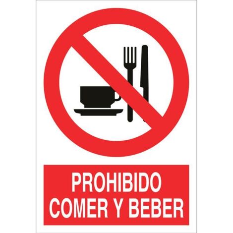 Señal de prohibición poliestireno 420x297mm, diseño variable, mensaje claro.