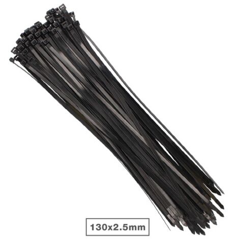 Pack 100 Unidades Bridas 130x2.5mm Negro GSC 000900185