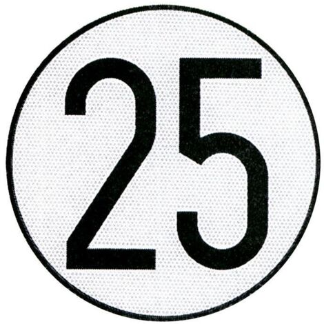 PLACA DE VELOCIDAD HOMOLOGADA 25