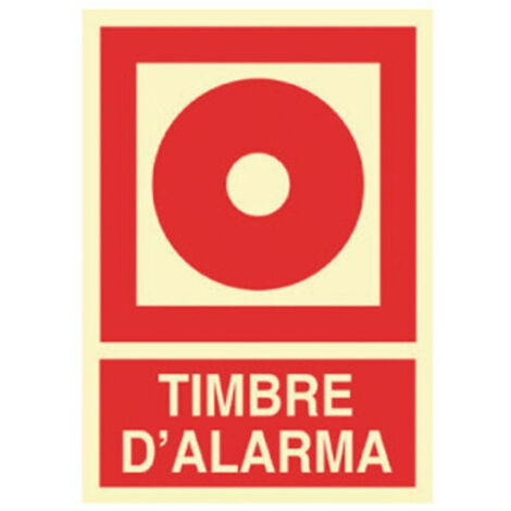COFAN señal luminiscente 297x210mm. timbre dalarma , Timbre DAlarma