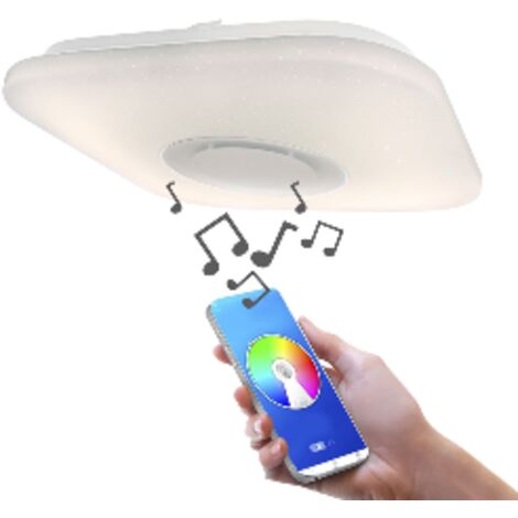 Plafón LED con altavoz 52W 2160Lm RGB Smart