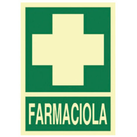 COFAN señal luminiscente 297x210mm. farmaciola , Señal de evacuación en catalán FARMACIOLA