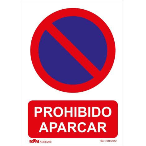 ATM Señalización Señal prohibido aparcar PVC Glasspack - herramienta profesional duradera, calidad garantizada, envío en 24h