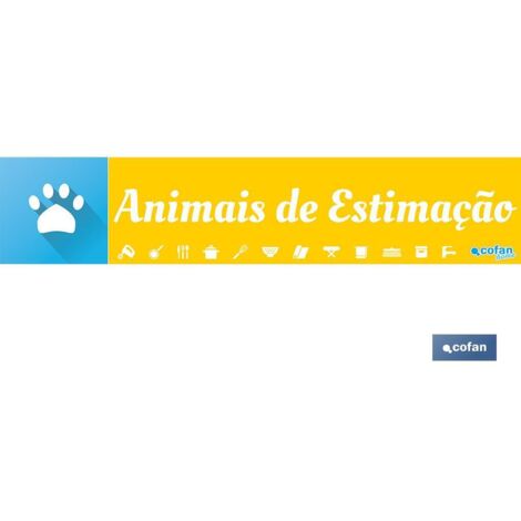 SEÑALETICA IMANTADA PARA EXPOSITOR 975 x 200 mm - ANIMAIS DE ESTIMAÇÃO