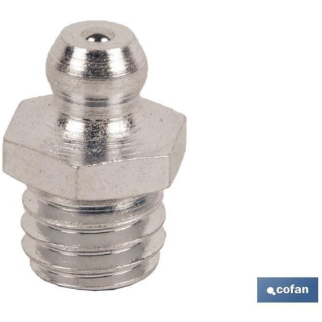 Engrasador recto metálico 1/4 gas, ideal para lubricación precisa y duradera. (1/2)