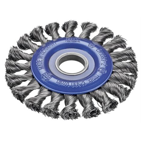 Osborn 0002641151 - Cepillo circular acero de alambre trenzado, agujero de 22,2mm, Ø 0.50mm (150x13)