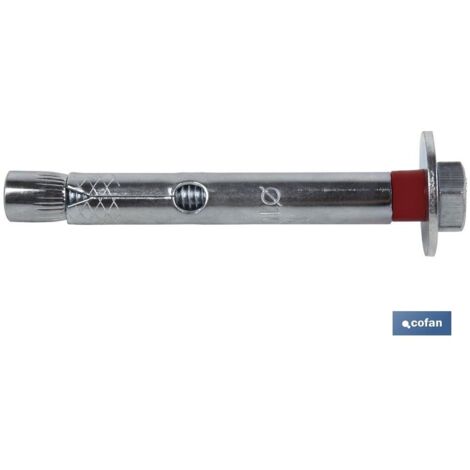 Taco perno cofan 10 mm x 60 mm acero galvanizado