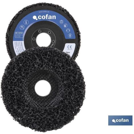 DISCO VELLON P/LIMPIEZA FIBRA-PLANO 180X22,2 Venta unitaria (1/3)