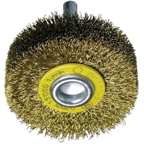 Cepillo circular OSBORN de acero de alambre ondulado, vástago 6 mm, filamento Ø 0.20 mm