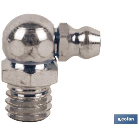 Engrasador curvo 90° metálico 1/4" gas, ideal para espacios reducidos (1/2)