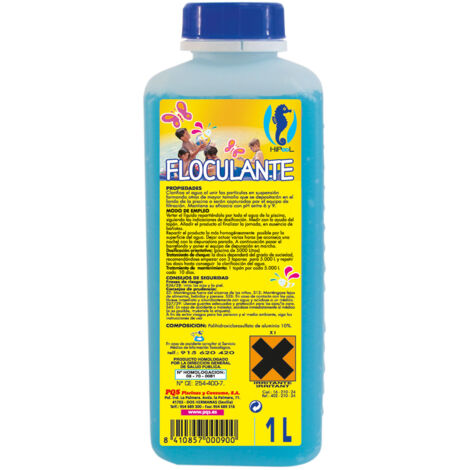 Floculante clarificante líquido 1 l para tratamiento de aguas