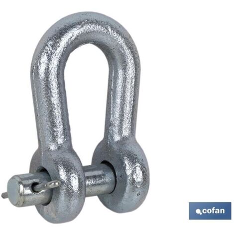 COFAN horquilla con perno y espiga 18 mm   caja 10 unid. , Horquilla con perno y espiga para el enganche de aperos y maquinaria agrícola. La horquilla está fabricada en acero galva