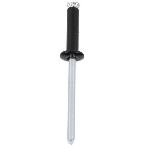 COFAN remache de flor negro 4.8 x 16 mm   caja 500 unid. , Remache de apertura en flor, con la cabeza ancha para mejor fijación. Ideal para la colocación de matrículas, chapas y re