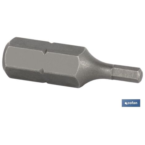 COFAN punta corta 5/16 h-10   caja 5 unid. , Puntas Allen Hexagonal de atornillador, para uso de destornillador. Están fabricadas en acero de alta calidad. Modelo de eje hexagonal