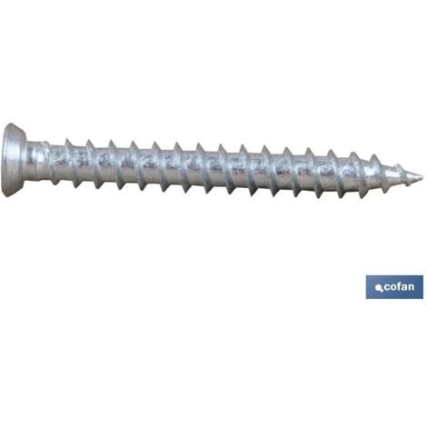 Pack 200 Tornillos Hormigón Plana Torx 7,5x60 Alta Resistencia (1/2)