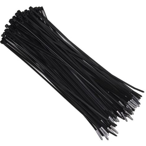 COFAN bridas nylon negro 9,0 x 530 mm   caja 100 unid. , Bridas de nylon 100% calidad 6.6. con cabeza reforzada para evitar rotura. Sistema rápido y seguro de fijación de tubos u o