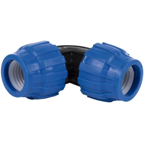 COFAN codo 90° pp pn16 25 x 25 caja 20 unid. , Codo 90° para tuberías de polietileno (PE).Adecuado para trabajar en sistemas de conducción de agua con una presión nominal de 16 b