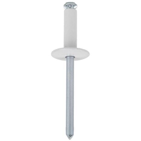Pack 500 remaches flor ala ancha 4 x 20 mm blanco (1/4)